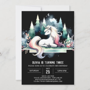 Magic Kids Horse Birthday Inbjudningar