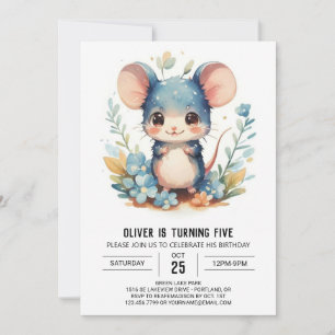 Magic Kids Mouse Birthday Inbjudningar
