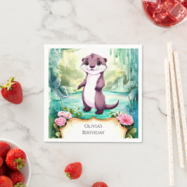 Magic Kids Otter Birthday Pappersservett