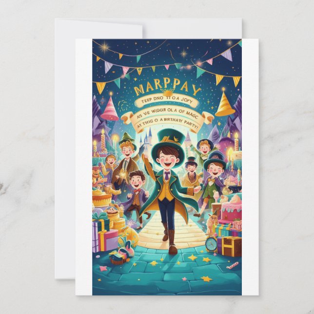 Magic Kingdom Birthday Celebroration" Inbjudningar (Framsida)
