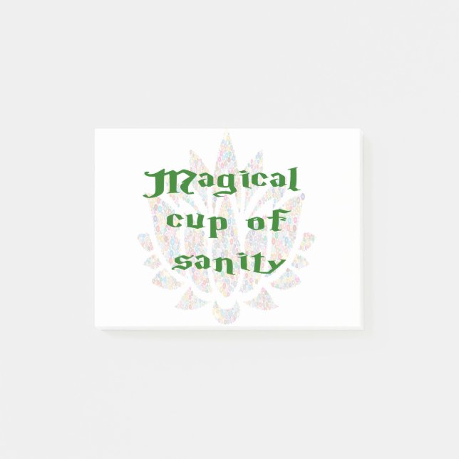Magic Kopp of Sanity Post-it Block (Framsida)