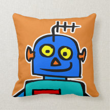 Magic Kritor Blue Robot Dekorativ kudde Cushion