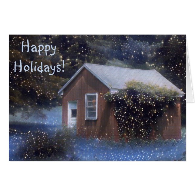 Magic Land Helgdag Hälsningskort (Framsidan Horizontal)