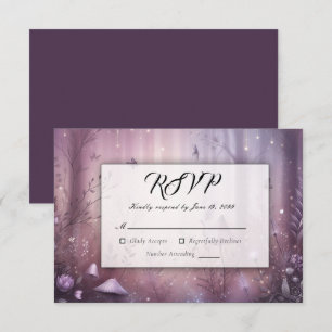 Magic Lavender Fairy Ljus Bröllop OSA Kort