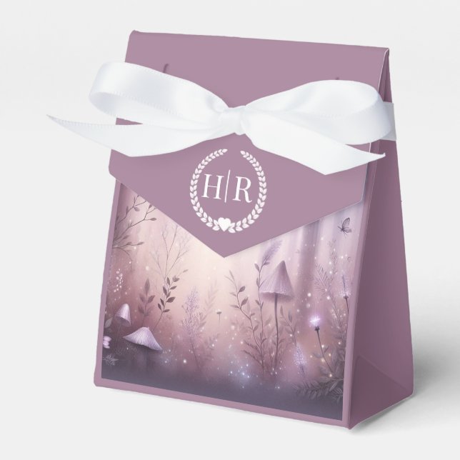 Magic Lavender Fairy Ljus Bröllop Presentaskar (Framsidan Sidan)