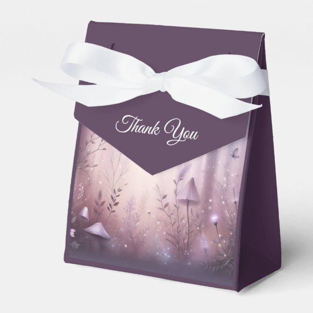 Magic Lavender Fairy Ljus Bröllop Presentaskar (Framsidan Sidan)