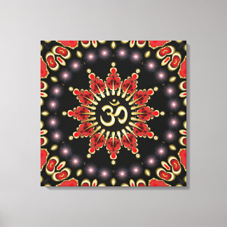 Magic Light Aum Star New Age Wrapped Canvas