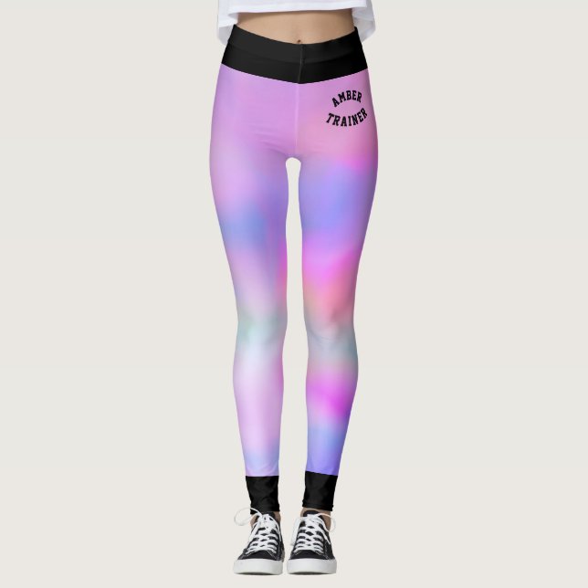 Magic Litmus Rosa and blue Trainer Leggings (Framsida)