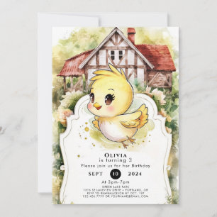 Magic Little Chicken Birthday Inbjudningar