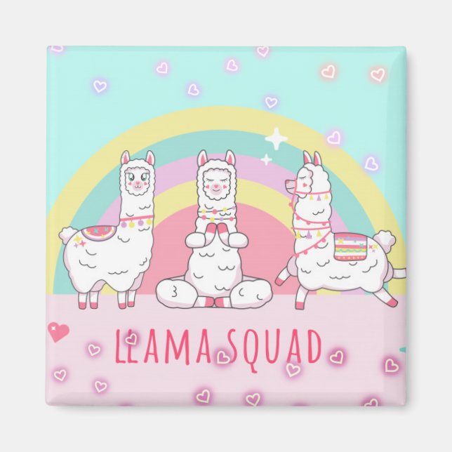 Magic Llamas Magnet (Framsidan)