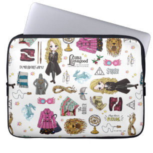 Magic Luna Lovegood Watercolor Laptop Fodral