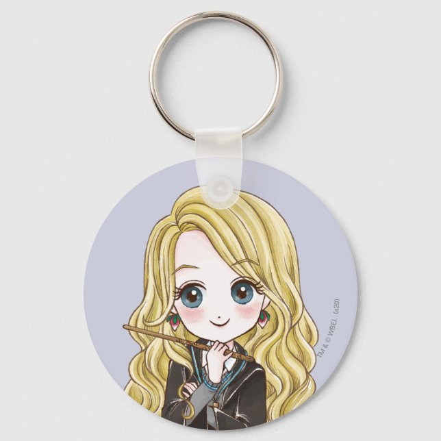 Magic Luna Lovegood Watercolor Nyckelring (Framsida)