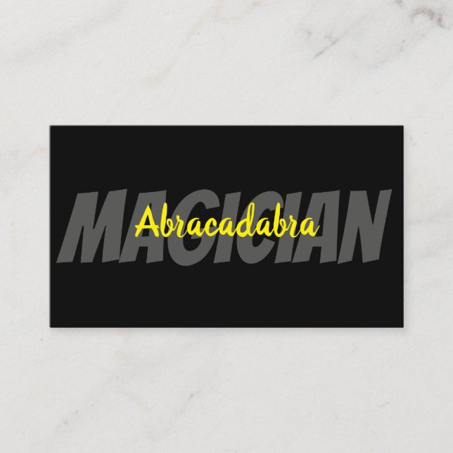 Magic Magician Card Poker Trick-underhållning Visitkort (Framsida)