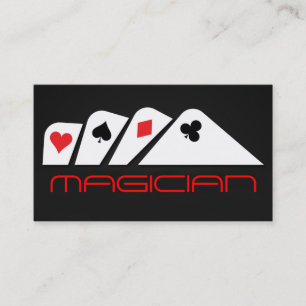 Magic Magician Card Poker Trick-underhållning Visitkort