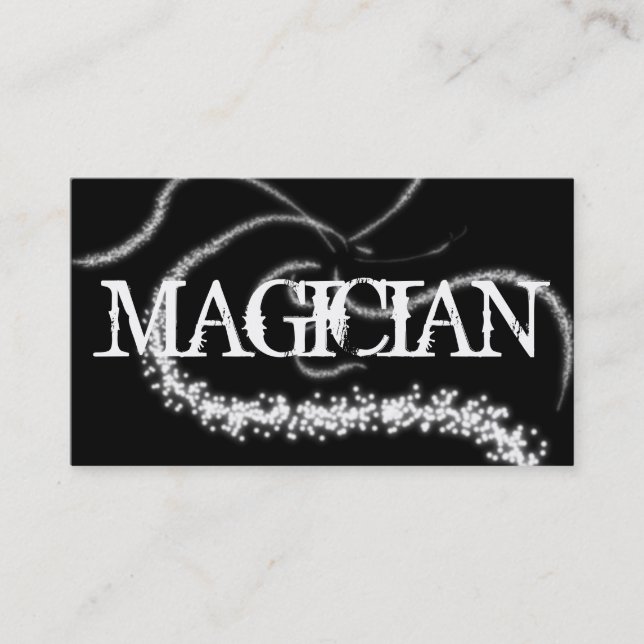 Magic Magician Card Trick Poker Chip Entertainment Visitkort (Framsida)