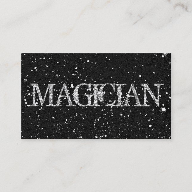 Magic Magician Card Trick Poker Chip Entertainment Visitkort (Framsida)