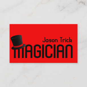 Magic Magician Card Trick Poker Chip Entertainment Visitkort