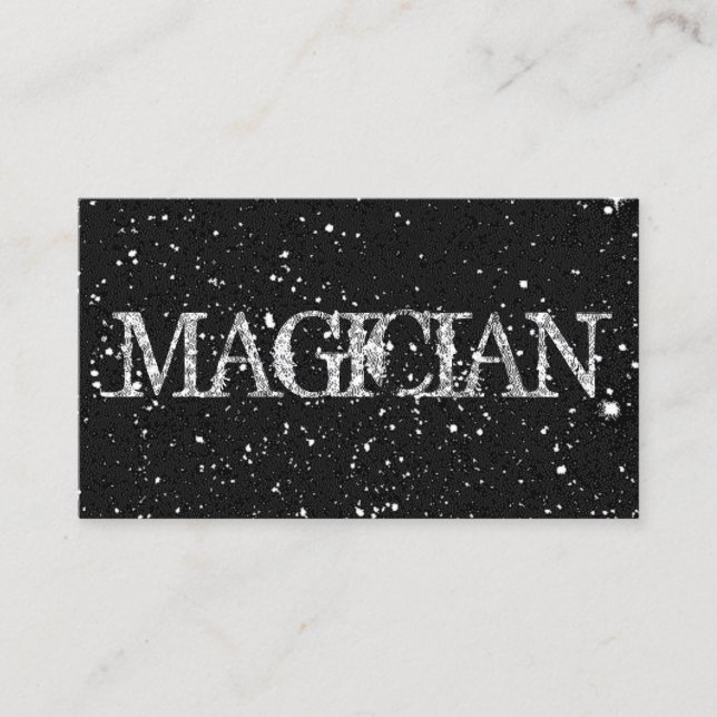 Magic Magician Card Trick Poker Chip Entertainment Visitkort (Framsida)