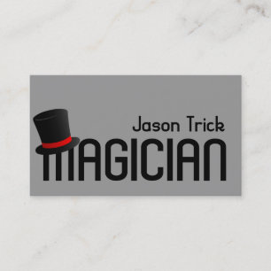 Magic Magician Card Trick Poker Chip Entertainment Visitkort