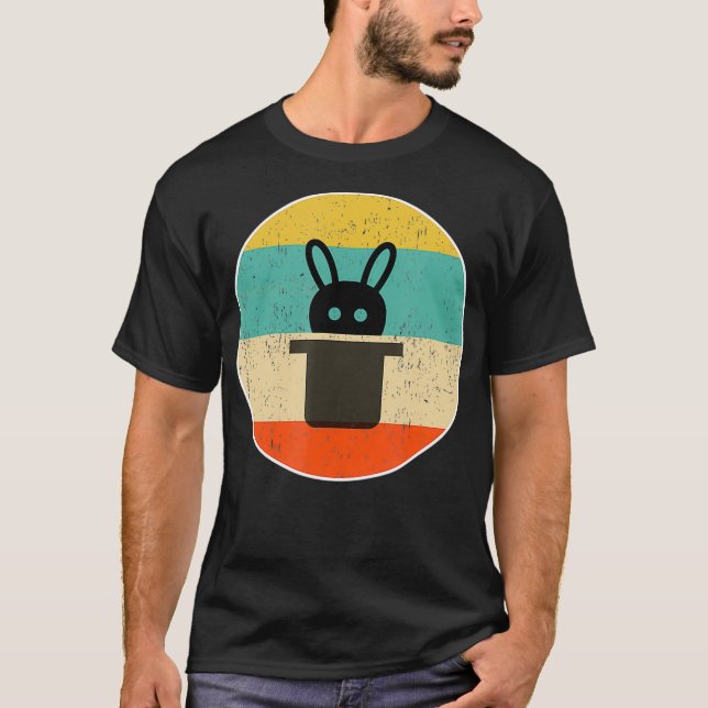 Magic Magician Retro Gift  T Shirt (Framsida)