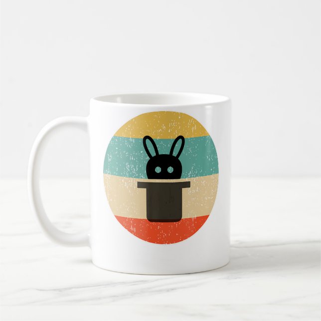 Magic Magician 	s  Gifts Unisex-Kids Retro Magic M Kaffemugg (Vänster)