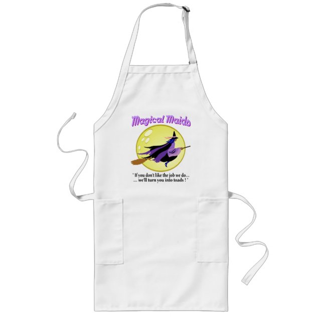 Magic Maids Witch Apron Långt Förkläde (Framsidan)