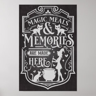 Magic Måltider och Memories Halloween Poster