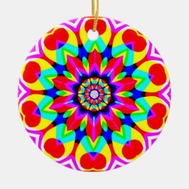 Magic mandala julgransprydnad keramik