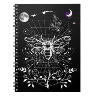 Magic Måne och Moth Anteckningsbok
