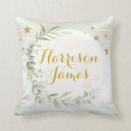Magic Måne & Stars Greenery Guld Baby Nursery Kudde
