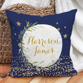 Magic Måne & Stars Navy Guld Pojke Nursery Kudde