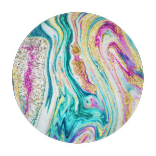 Magic Marbling: Metallic Paint Design.