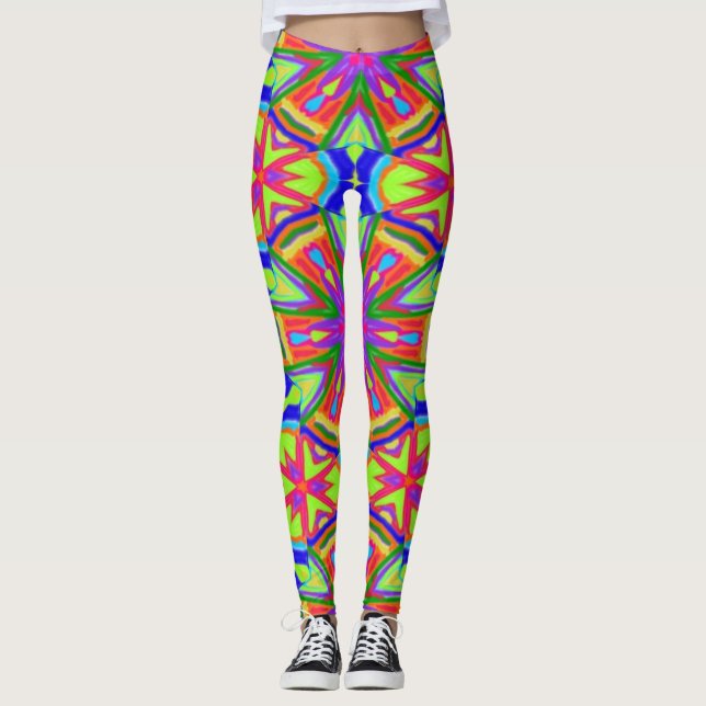 Magic Marker Kaleidoscope Leggings (Framsida)