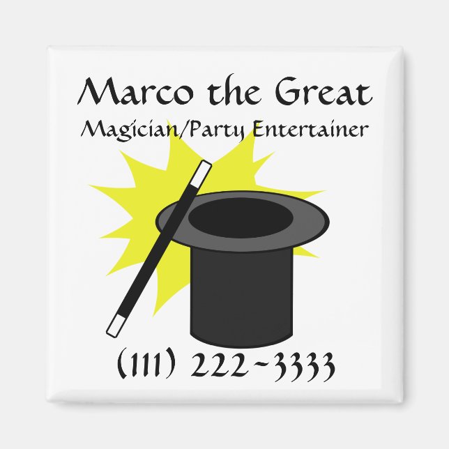 Magic Me/ Magicians Hat Magnet (Framsidan)