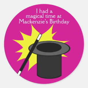 Magic Me Magicians Hat Runt Klistermärke