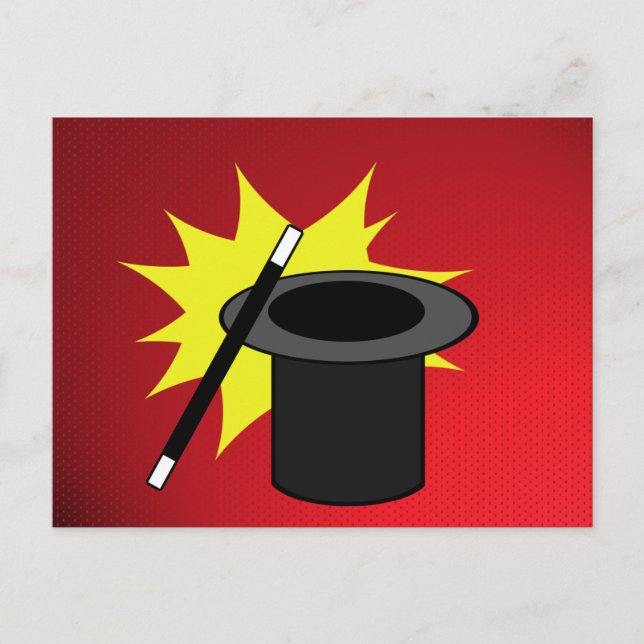 Magic Me/ Magicians Hat Vykort (Framsida)