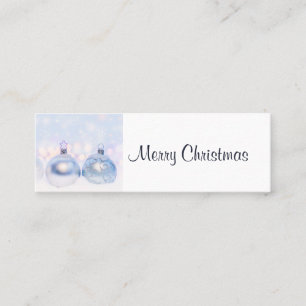 Magic Metallic Jul Bollar Photograph Mini Visitkort