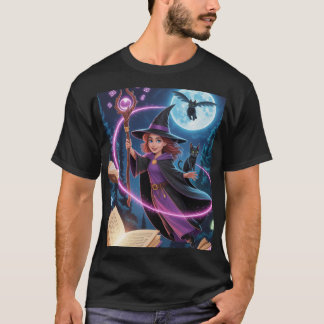 Magic Midnight Witch - Enchanted Spell Caster T Shirt