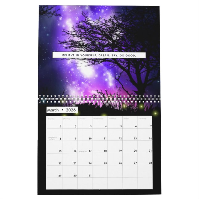Magic Milky Way Calendar Kalender (Mar 2026)