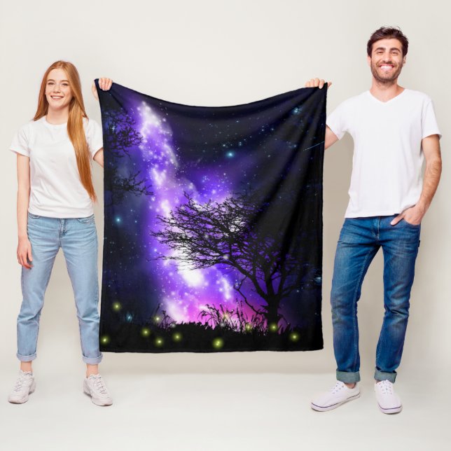 Magic Milky Way Fleece Blanket (På plats)