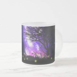 Magic Milky Way Frosted Glass Coffee Mugg