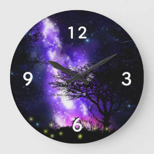 Magic Milky Way Large Clock Stor Klocka