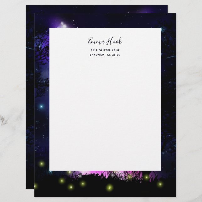 Magic Milky Way Letterhead Brevhuvud (Fram/baksida)