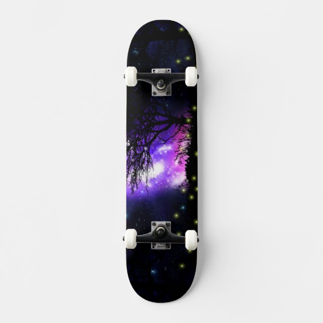 Magic Milky Way Mini Skateboard Bräda 18,5 Cm (Framsida)