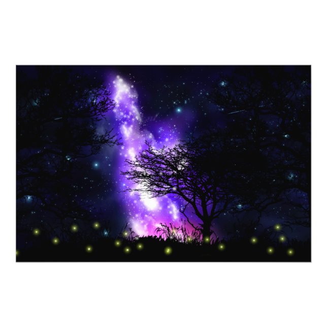 Magic Milky Way Photo Print Fototryck (Framsidan)