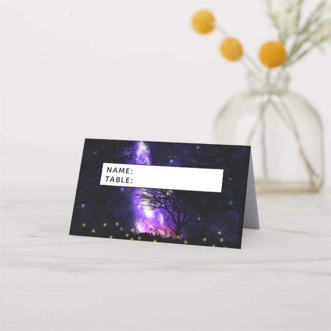 Magic Milky Way Place Card Placeringskort (Framsida)