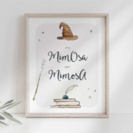 Magic Mimosa Drinks Sign Poster