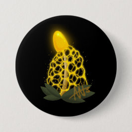 Magic Möhippa Veil Sparkly Gult Mushroom Knapp