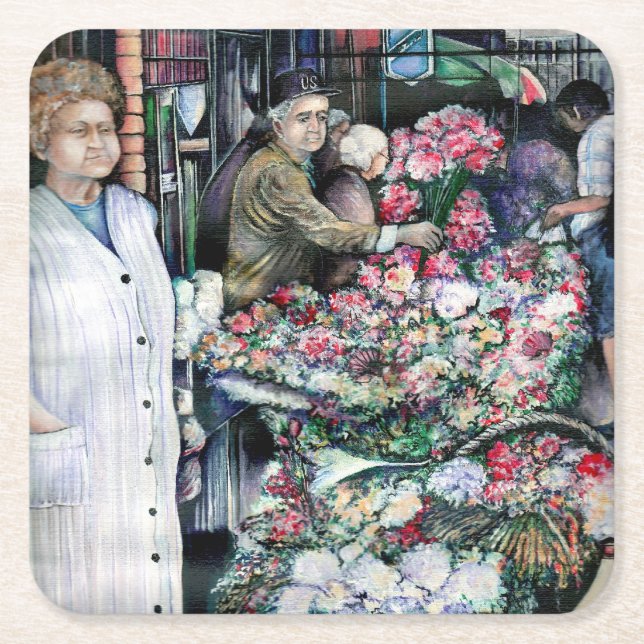 Magic Moment in Misloc Market Underlägg Papper Kvadrat (Framsidan)