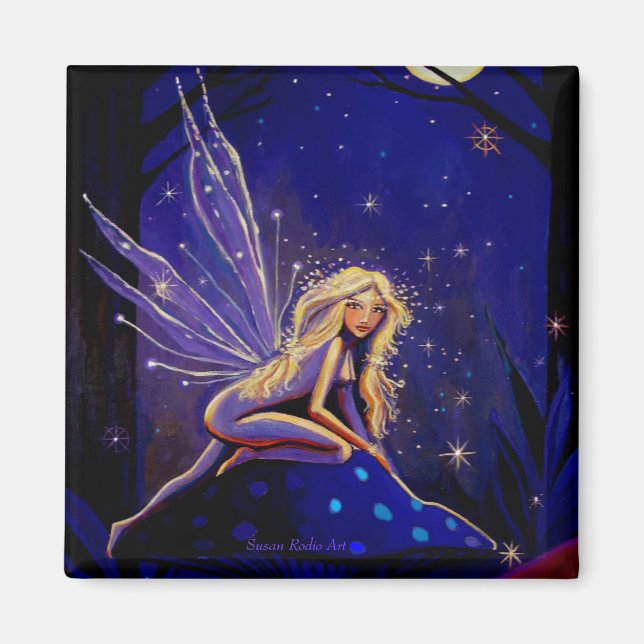 Magic Moonlight Fe - Fairy Art Magnet (Framsidan)